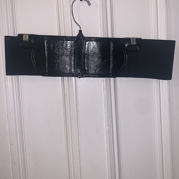 Lovely black vintage elastic belt - Picture 1 of 3